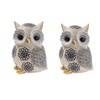 Betterlifewj 2 Pack Cute Owl Statues, Perfect for Home Decor,
