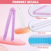 4 Pieces Folding Ruler, Mathematics Stationery Ruler, Reusable 30cm Ruler,