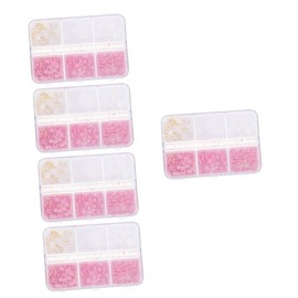Healeved 5sets Nail Decorations Box of Mixed Flower Charms for Nail Art for DIY Designs and Creative Crafting