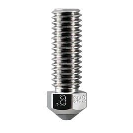 Microswiss CM2 HighFlow Volcano 1.75 Nozzle for Artillery Sidewinder/Anycubic/FLSUN - Copper Core - M2 Hardened Steel Tip - Superior Thermal Performance - Exceptional Wear Resistance (.8mm)