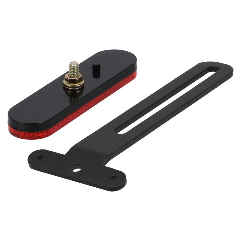 Universal Motorcycle Number Plate Reflector with Holder - E-Approved, Easy