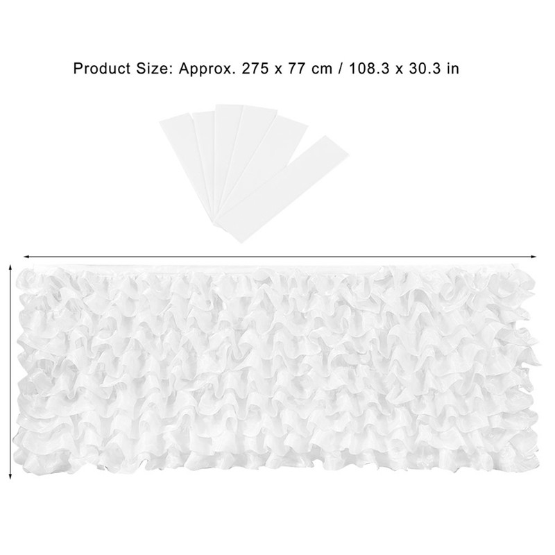 Elegant Comfortable Dessert Table Skirt Cloth Decor for Wedding Party