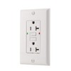 Wengart Weather-Resistant GFCI Outlet,Automatic Trip Protection,1pack,20Amp,125VAC 60Hz,Back &Side Wire,UL Certified,White