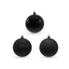 Plastic Christmas Bauble Diameter 8 cm Matt High Gloss Glitter