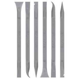 VIKING Car Detailing Pick Set for Car Detailing Kit, Safe Automotive Tool Set for Cleaning, Plastic Picks with 6 Cleaning Heads, Interior and Exterior Use, 6 Pack, Grey