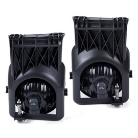 ALLGOOD Fog Lights w/Wire Harness, Compatible with GMC Sierra 1500 2500 3500 2003-2006/Fit 2007 GMC Sierra Classic(Not fit Denali|C3 Models), Left&Right, Clear Lens