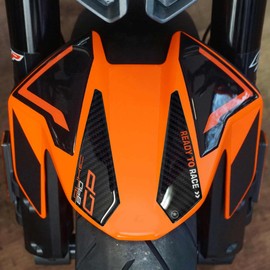 labelbike - Resin Stickers Gel 3D Motorcycle Fender Compatible with KTM 890 Duke GP 2022-2023 Orange