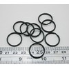 Amanaote Metal Black 0.8" Key Ring Chain Split Ring Pack