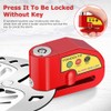 YOHOOLYO Alarm Disc Lock Motorcycle Disc Brake Lock Anti-Theft Waterproof