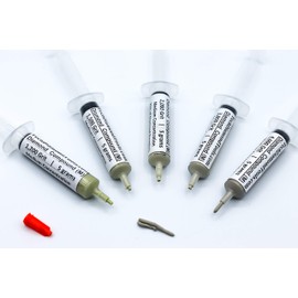 TechDiamondTools Diamond Polishing Compound Kit of 5 Polishing Paste USA Made 1200 1500 2000 3000 4000 Grit for Marble Glass Metal Rock Jewelry Resin Silver with 25% of Diamond Powder