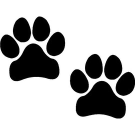 I Make Decals - Paw Prints, Black, Pawprints, FBA, Prime, Paws, Dog, Puppy, Vinyl, Sticker, Decal, Label, Placard, Black