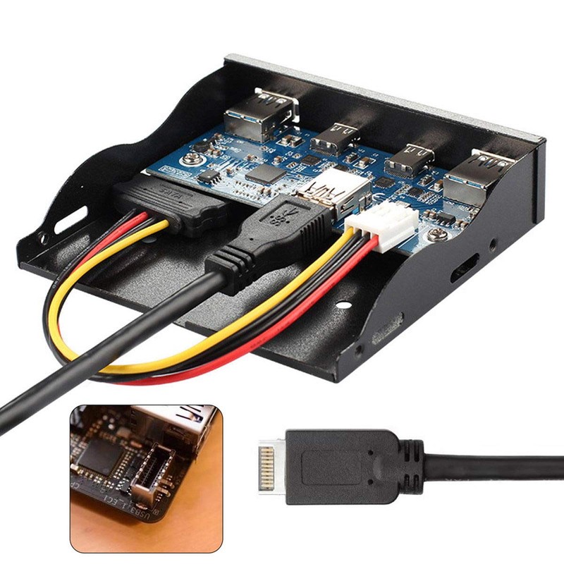 chenyang - Adaptador de expansión multiplicador de puertos USB C