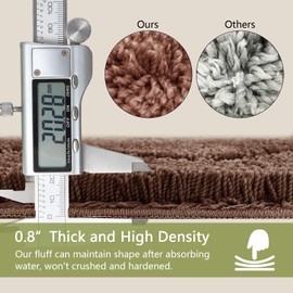 Homantic Football Rugs - Elegant Fluffy Sports Rug Football Room Decor, Boy's Bedroom, Funny Bathroom Rug Bath Mats for Bathroom Plush Non Slip Washable Bath Rugs for Kids Room 20" x 32"