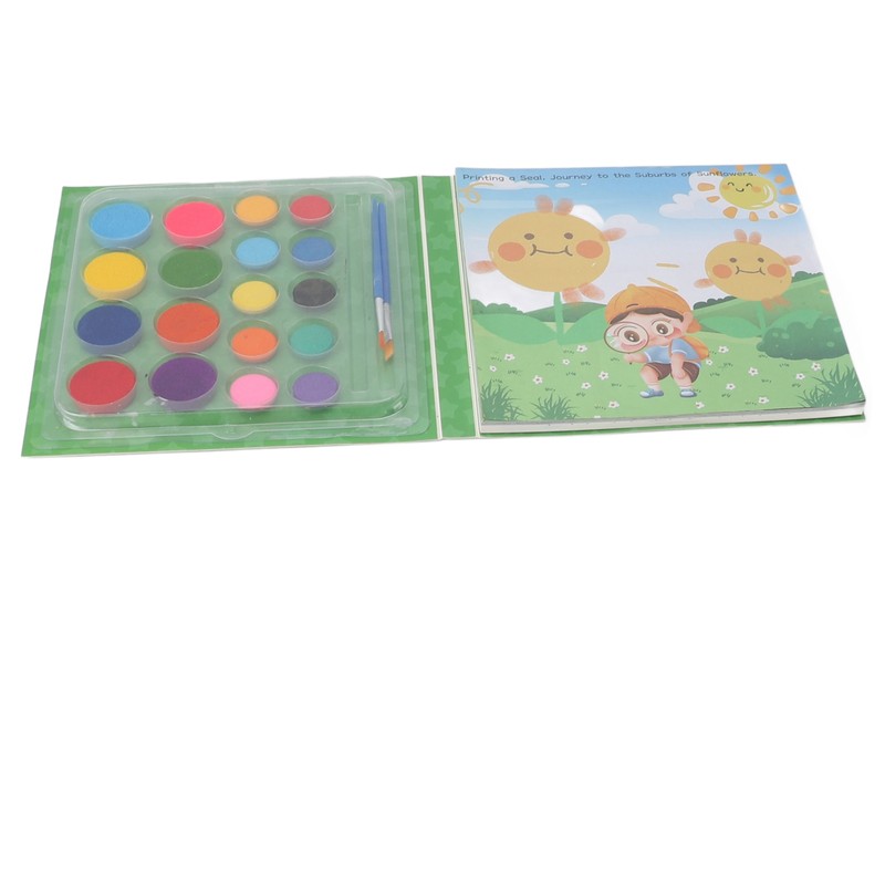 2 In 1 Watercolor Paint Coloring Book DIY Watercolor Drawing