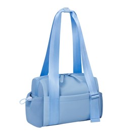 Mini Gym Bag for Women Girls Small Gym Tote Bag with Wet Compartment Waterproof Travel Duffle Bag Cute Workout Sport Bag - Color: blue