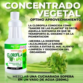Clorofila Liquida Prettán Concentrado 100% Natural 500ml