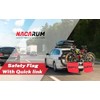 Safety Flag With Bungee Cord - Caution Warning Mesh Flag,