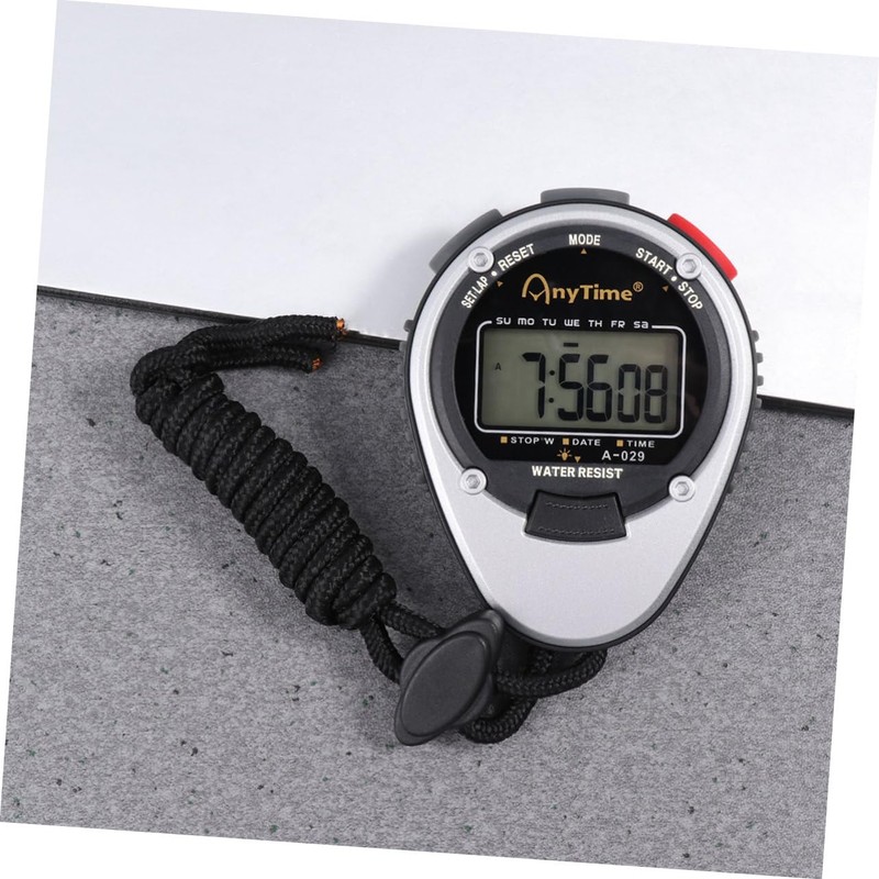 Kisangel 3pcs Men's Stopwatch Watch Digital Timer Sports Chronograph Alarm