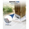 vikofan 8x8 Post Base (7.5x7.5in Actual) 4-Pack - Dacromet Coated