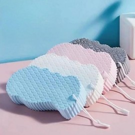 Gentle Exfoliating Sponge for Face & Body - Painless Dead Skin Remover for Home Use Gentle Grey 4ea