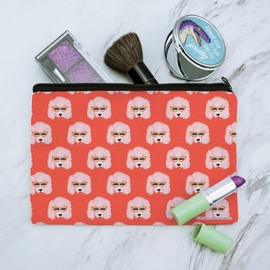 Cat Eye Poodles Makeup Cosmetic Bag Organizer Pouch