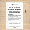 MCAT Practice Erasable Notepad With Correct Pen
