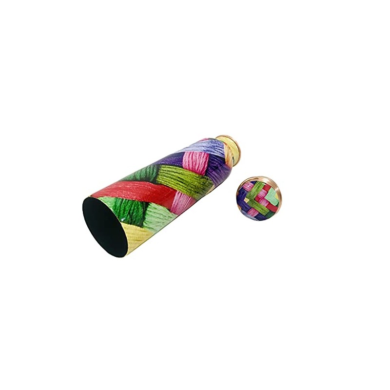 Multi Copper Water bottle 900 ml Joint-Free Copper Water Bottle