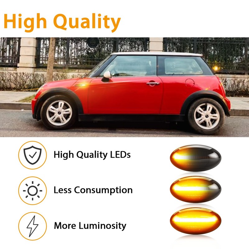 TECTICO Side Indicator Side Marker Light Indicator Canbus Compatible with