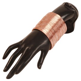 Touchstone NEW Indian Bollywood Choice Handcrafted Exemplary Peeled Deep Ditch Surface Vintage Textured Peach Color Exotic Designer Jewelry Bangle Bracelets Set Of 24. For Women.