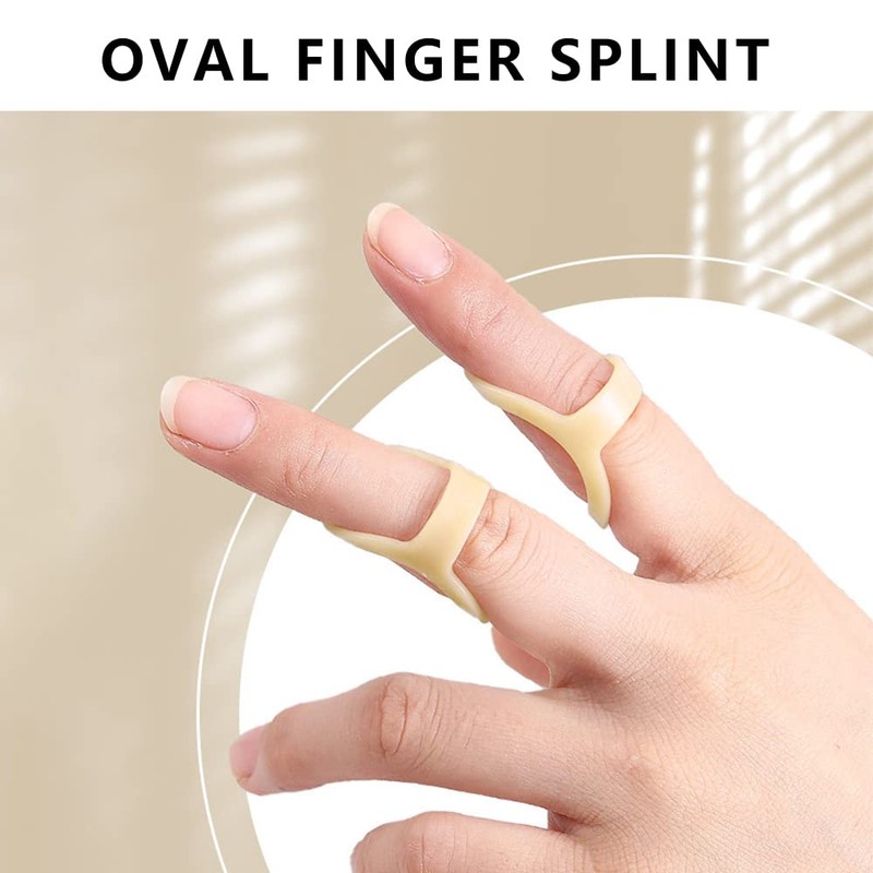 Bekecidi 10 Pieces Oval Finger Splint - Trigger Finger Splint