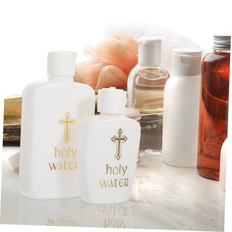 iplusmile 4Pcs Refillable Empty Holy Water Bottles Decorative Containers for