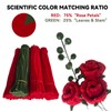 DIY Rose Making Kit 700 PCS Chenille Stems - Red