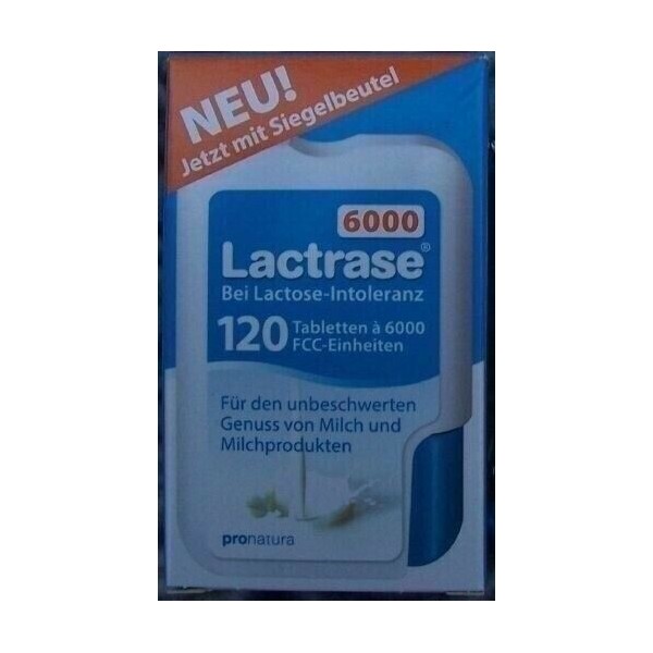 Lactrase 6000 FCC 2 2 120 St 10950145 6.000 (480 St Lactose Intolerance