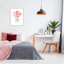 Stupell Industries Mixed Pink Flower Bouquet Luxury Fashion Motif Framed Wall Art, Design By Amelia Noyes