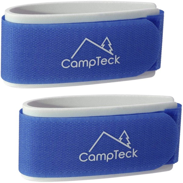 CampTeck U6891 - Ski Straps, Ski Ties, Ski Bands - 1 Pair (2 straps) - Fasteners for Skis for Easy Carrying, Transporting, Travel and Storage - Blue