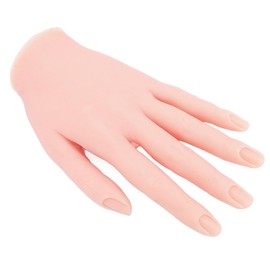 Mano de Práctica para Uñas de Acrílico, Maniquí de Silicona Suave, Manos de Hueso para Uñas, Maniquí de Práctica, Elástico, Lavable, Plegable, para Practicar Uñas