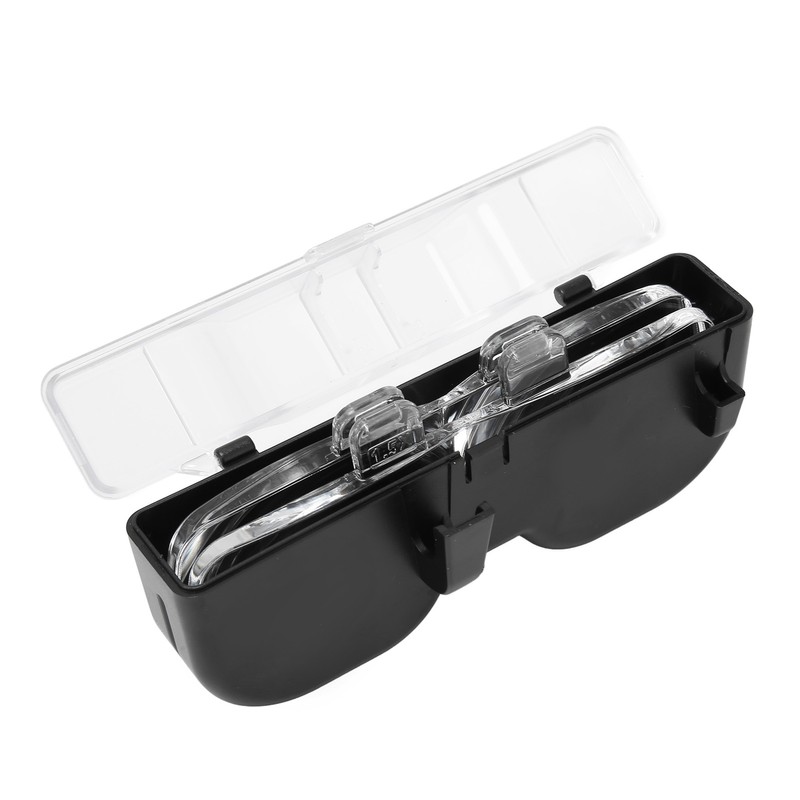 Rechargeable Head Magnifying Glasses with LED Light 2 Detachable Lenses