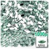 1,000pc Rhinestones Eye Shaped (Navette) 4x8mm Flatback Aqua Blue AQA