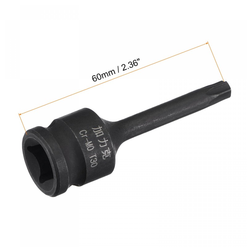 sourcing map T30 Impact Torx Bit Socket, 3/8" Square Drive