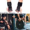 HENWUBEI Weight Lifting Hooks Straps, Non-Slip Rubber Coating Grips 7cm