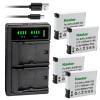 For GoPro LTD2 Charger & 4 battery for GoPro HERO2