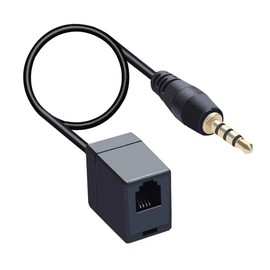 Earsinger RJ9 to 3.5 Telephone Adapter Cable Female RJ11 Headset to Male 3.5mm Cell Phone Adapter Convert RJ9 Headphone to Smartphones Most Android Cellphone with 3.5mm Headphone Jack