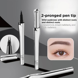 Waterproof Brow Pencil | Brow Liner Defining Pencil - 2 Tip Waterproof Brow Pencil, Long-Lasting Brow Pen Eyebrow Liner, Smudge Proof Eye Brow Pencils