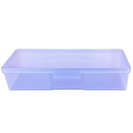 Beauticom Personal Box Storage Case for Professional Manicurist Nails Pedicure (Large Size) (3 Pieces, PURPLE)