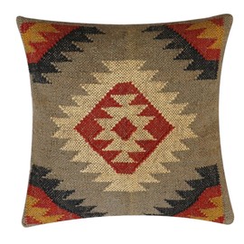RamVicraft Wool Jute Kilim Cushion Cover Vintage Handwoven Turkish Pillow Cover Decorative Throw Home Decor Pillowcases