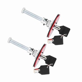 Kit de Pasador de Seguridad para Cerradura de capó de Coche, 4 Llaves (Rojo)