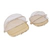 2Pcs Food Serving Tent Basket Fly Skeeter Insect Resistant Bamboo