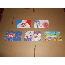 DAIRY QUEEN GIFT CARDS LOT OF 5 NEW    !!!!!! NO CASH VALUE !!!!!!!