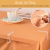 YEVON Table Cloth Clips for Outside Table – 12PCS Transparent