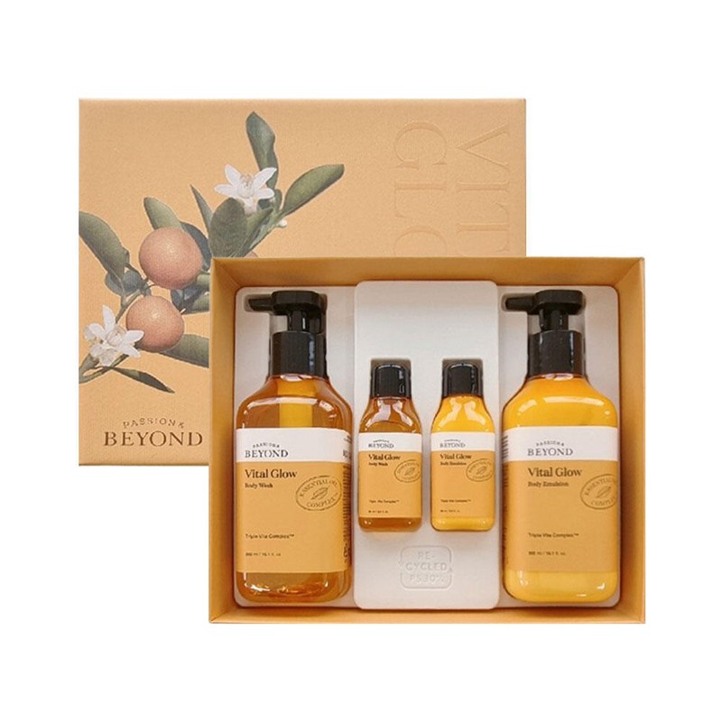 Beyond 비욘드 바이탈 글로우 바디 2종 세트(바디워시 300ml+에멀전 300ml) Beyond
